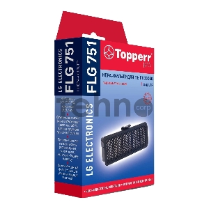 Фильтр HEPA Topperr д/пылесосов LG  VC53...,42...VK75..., 76... (ADQ73573301) 1144 FLG 751