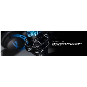 Микрофон проводной HyperX QuadCast S 3м черный