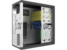 Корпус с блоком питания 450Вт. Сase Forza mATX, 450W, 2xUSB3.0, Black, w/o FAN, 12 cm fan PSU, power cord