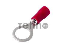 Наконечник кольцевой изолированный ø 8.4 мм 0.5-1.5 мм² (НКи 1.5-8/НКи 1,25-8) красный REXANT