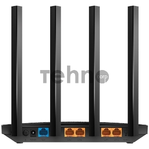 Роутер беспроводной TP-Link Archer C6U AC1200 10/100/1000BASE-TX/4G ready черный