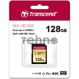 Флеш карта SD 128GB Transcend SDХC UHS-I U3, MLC