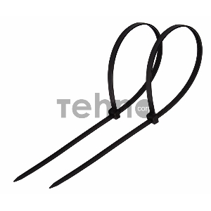 Хомут-стяжка кабельная нейлоновая REXANT 500 x4,8 мм, черная, упаковка 100 шт.