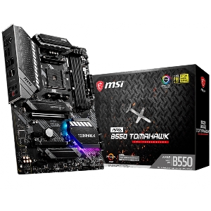 Материнская плата MSI MAG B550 TOMAHAWK Soc-AM4 AMD B550 4xDDR4 ATX AC`97 8ch(7.1) 1 x 2.5Gigabit + Gigabit Ethernet RAID+HDMI+DP