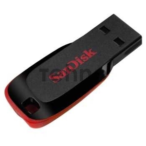 Флеш Диск Sandisk 64Gb Cruzer Blade SDCZ50-064G-B35 USB2.0 черный/красный