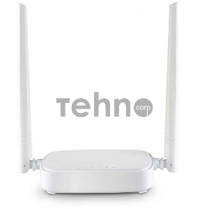 Сетевое оборудование TENDA N301 маршрутизатор 802.11n, до300Мбит/с, 2T2R, LAN: 3х10/100Мбит/с, WAN: 1х10/100Мбит/c, 2 внешние антенны 5дБи