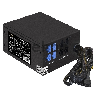 Серверный БП 600W ExeGate ServerPRO-600RADS (ATX, for 3U+ cases, APFC, КПД 80% (80 PLUS), 14cm fan, 24pin, (4+4)pin, PCIe, 5xSATA, 4xIDE, FDD, Cable Management, black)