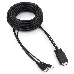 Кабель Cablexpert HDMI-VGA 19M/15M + 3.5Jack, 10м, черный, позол.разъемы, пакет (A-HDMI-VGA-03-10M), фото 1