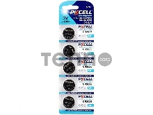 Литиевый элемент питания PKCELL CR2025-5B тип - CR2025 5 шт в блистере