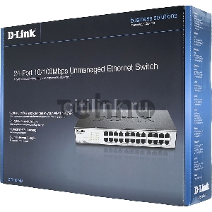 Коммутатор D-Link DES-1024D/G1A 24x100Mb неуправляемый