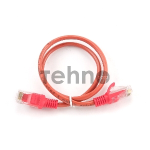 Патч-корд UTP Gembird кат.5e, 0.5м, литой, многожильный (красный)