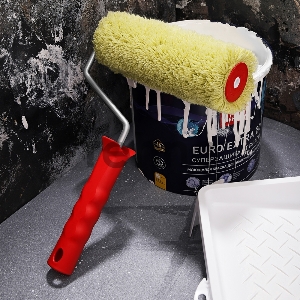 Валик полиакрил зеленый, ворс 18 мм, ширина ролика 180 мм, Ø 42 мм, бюгель 8 мм серия «Мастер» REXANT