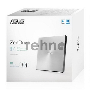 Привод DVD-RW Asus SDRW-08U9M-U серебристый USB slim ultra slim M-Disk Mac внешний RTL