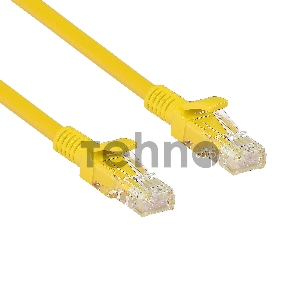 Патч-корд Exegate UTP-RJ45-RJ45-C6-0,5M-YL, UTP, cat.6, 0,5м, желтый