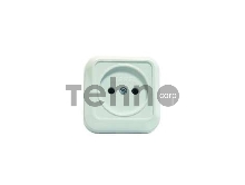 Розетка 1-м ОП 16А IP20 без заземл. квадратная бел. Makel 45102