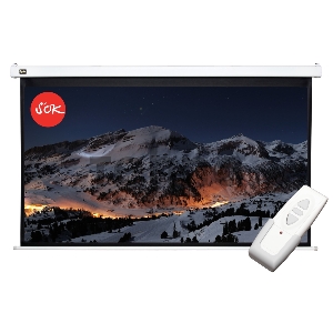 Экран Cinema SOK SCPSM-370x208FG-ED90 16:9 167 Pro настенно-потолочный, моторизованный, 370x208см, фибергласс, белый корпус, экстрадроп 90см