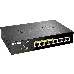 Коммутатор Unmanaged Switch with 8 10/100/1000Base-T ports (4 PoE ports 802.3af/802.3at (30 W), PoE Budget 68).8K Mac address, Auto-sensing, 802.3x Flow Control, Stand-alone, Auto MDI/MDI-X for each port, D-link Green technology, Metal case.Manual + Exter, фото 3