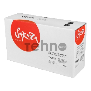 Картридж SAKURA TN3520 для Brother HL-L6400DW, HL-L6400DWT, MFC-L6900DW, MFC-L6900DWT, черный, 20 000 к.