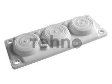 Ввод кабельный пластик V0 UL94. (6 отв.) IP65 ДКС R5HTC03