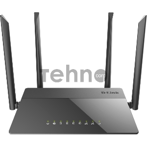 Маршрутизатор беспроводной D-Link DIR-841/RU/A1B, Wireless AC1200 Dual-Band Router with 1 10/100/1000Base-T WAN port and 4  10/100Base-TX LAN ports.802.11b/g/n compatible, 802.11AC up to 866Mbps,1 10/100/1000Base-T WAN port, 4