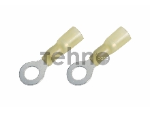 Наконечник кольцевой изолированный термоусаживаемый ø 8.4 мм 4-6 мм² (НКи-т 6.0-8/НКи-т5,5-8) желтый REXANT