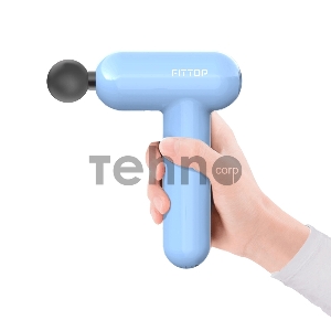 Перкуссионный массажер FitTop SuperHit Mini, голубой
