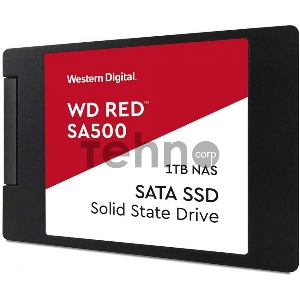 Накопитель твердотельный WD Твердотельный накопитель SSD WD Red™ SA500 NAS 3D NAND WDS100T1R0A 1ТБ 2,5 SATA-III (TLC)