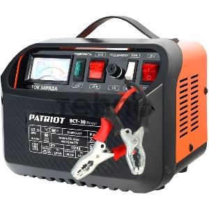 Устройство пуско-зарядное PATRIOT BCT-30 Boost  220В±15% 900Вт 12/24В зарядmax23А 55-270А/ч 7.3кг