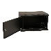 Шкаф коммутационный WRline (WR-TW-0645-SR-RAL9004) настенный 6U 600x450мм пер.дв.металл 2 бок.пан. 60кг черный 370мм 367мм IP20 сталь, фото 3