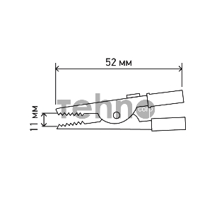 Зажим «крокодил» 5 А 52 мм REXANT