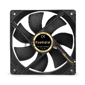 Вентилятор ExeGate EX12025B4P-PWM, 120x120x25 мм, двойной шарикоподшипник, 4pin, PWM, 22dBA