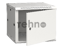 Шкаф коммутационный ITK (LWR3-09U66-MF) 9U 600x600мм пер.дв.металл 2 бок.пан. 90кг серый 200град. 600мм сталь