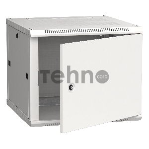 Шкаф коммутационный ITK (LWR3-09U66-MF) 9U 600x600мм пер.дв.металл 2 бок.пан. 90кг серый 200град. 600мм сталь