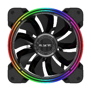 Вентилятор для корпуса Alseye HALO 4.0 S-RGB 12cm FAN 120mm, 800~2000RPM, 18.3-45.2CFM, 13.5-35.2dB(A), RTL