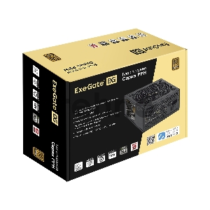 Блок питания 900W ExeGate EX292160RUS 80 PLUS® Bronze 900PPH (ATX, APFC, КПД 89% (80 PLUS Bronze), 12cm fan, 20+4pin, 2x2x(4+4)pin, 6xPCI-E, 8xSATA, 4xIDE, black, Color Box)