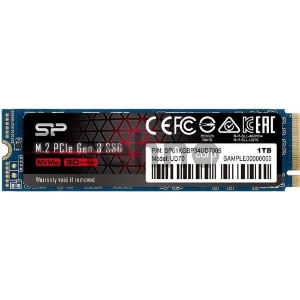 Накопитель SSD Solid State Disk Silicon Power UD70 1Tb PCIe Gen3x4 M.2 PCI-Express (PCIe) SP01KGBP34UD7005