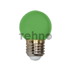 Лампа светодиодная d-45 3LED 1Вт шар E27 25лм 220В зел. Neon-Night 405-114