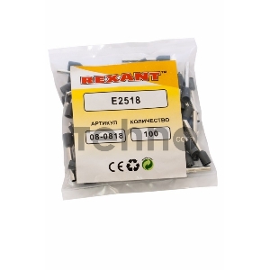 Наконечник штыревой втулочный изолированный F-18 мм 2.5 мм² (НШВи 2.5-18) синий REXANT