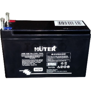 Батарея аккумуляторная Huter 64/1/54 12В 7Ач SLA