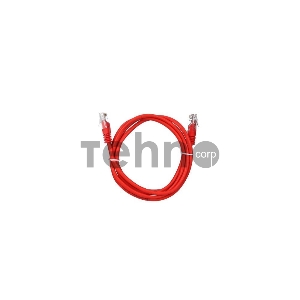 Патчкорд литой Aopen/Qust UTP кат.5е 2м красный
