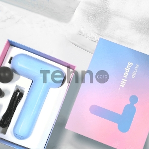 Перкуссионный массажер FitTop SuperHit Mini, голубой