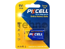 Солевой элемент питания PKCELL 6F22-1B тип - 9V(Крона) 1 шт в блистере
