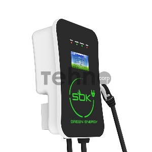 Зарядная станция SOK Green Energy M3W Series Wallbox EV Charger SM3W32232542-5, 3-phase, 22kw (32a/ 380v), OCPP 1.6J, уровень защиты IP54, кабель 5м Зарядная станция SOK Green Energy M3W Series Wallbox EV Charger SM3W32232542-5, 3-phase, 22kw (32a/ 380v), OCPP 1.6J, уровень защиты IP54, кабель 5м