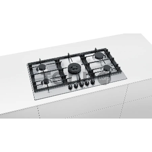 Газовая варочная поверхность Bosch PCR9A5B90M нержавеющая сталь