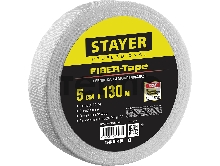 Серпянка самоклеящаяся FIBER-Tape, 5 см х 130м, STAYER Professional 1246-05-130