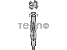 Анкер МОЛЛИ для пустотелых материалов, 11 мм x M5 x 52 мм, 80 шт, оцинкованный, ЗУБР