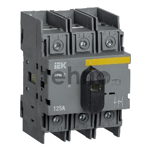 Выключатель-разъединитель модульный 3п 125А ВРМ-2 IEK MVR20-3-125