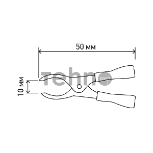 Зажим «крокодил» 10 А 50 мм REXANT