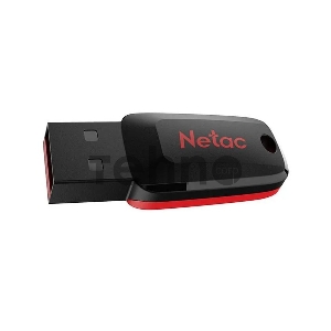 Флеш Диск Netac 128Gb U197 NT03U197N-128G-20BK USB2.0 черный/красный