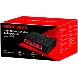 Коммутатор Mercusys MS105G 5G неуправляемый